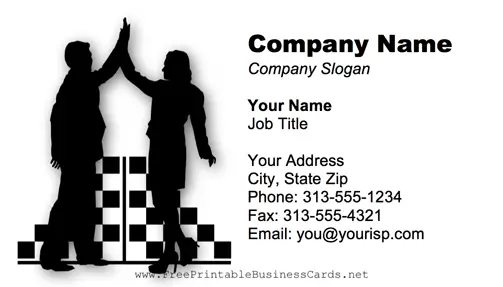 High Five business card