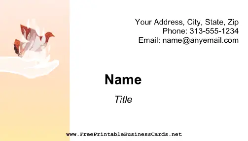 Holy Spirit business card