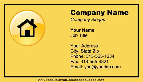Home Improvement business card