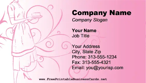Retro Housekeeper business card