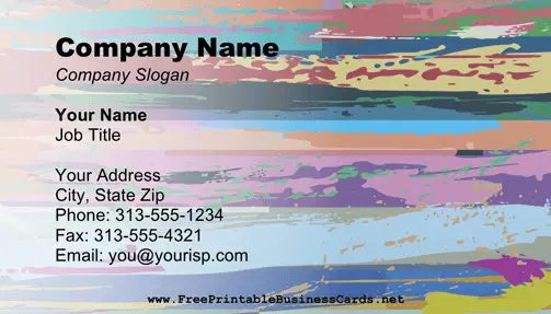 Impressionism business card