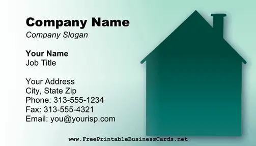 Investor business card