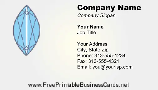 Jewel business card
