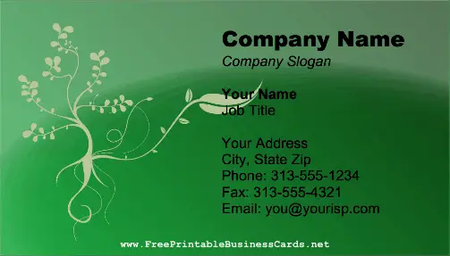 Landscaping Vines business card