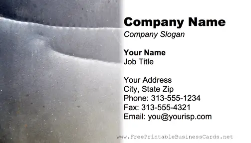 Metal Texture Creased business card