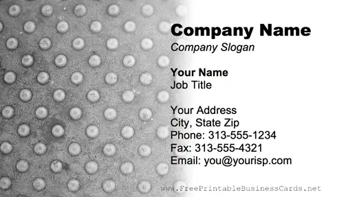 Metal Texture Gray business card