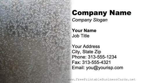 Metal Texture Rough business card