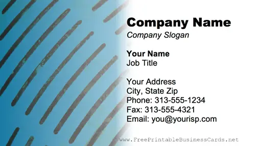 Metal Texture Blue Metal Grill business card
