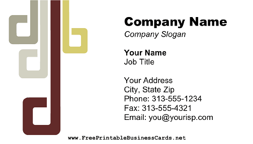 Modern Burgundy Gray 2 business card