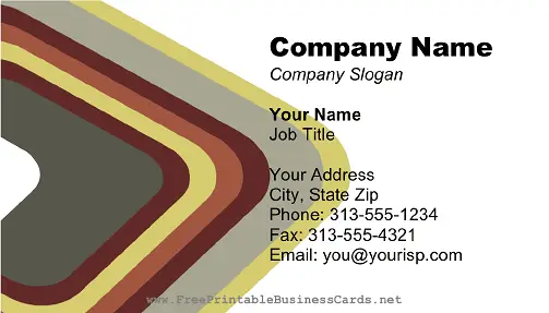 Burgundy Gray Triangle business card