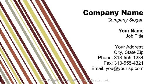 Burgundy Gray Lines business card