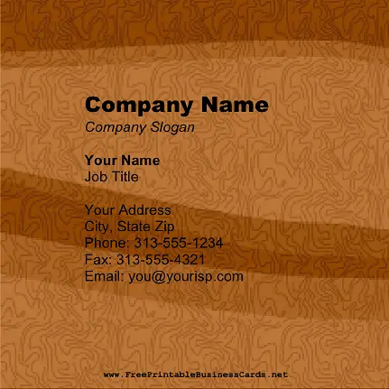 Wood Texture Square business card