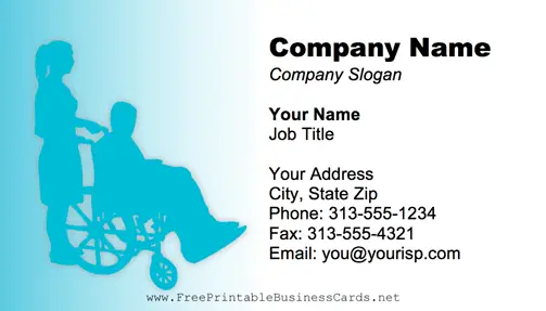 Nursing Home business card