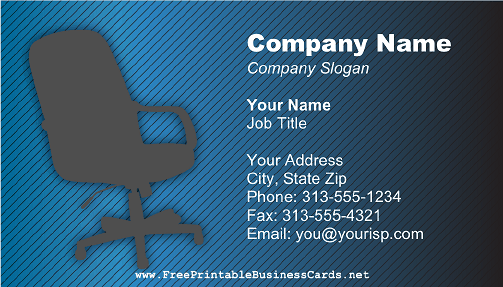 Office Chair business card