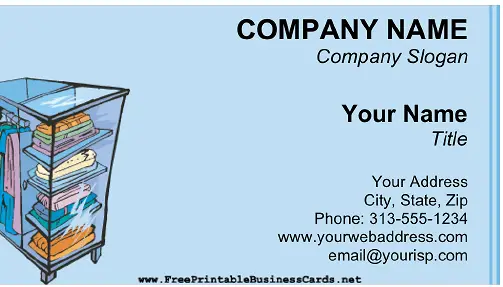Organizer business card