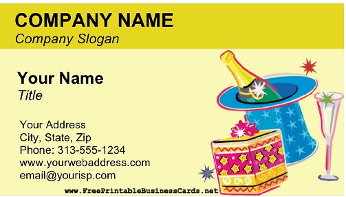 Party Planning (Adult) business card
