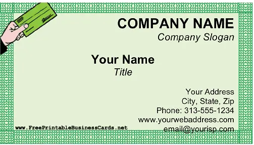 Payroll Services business card