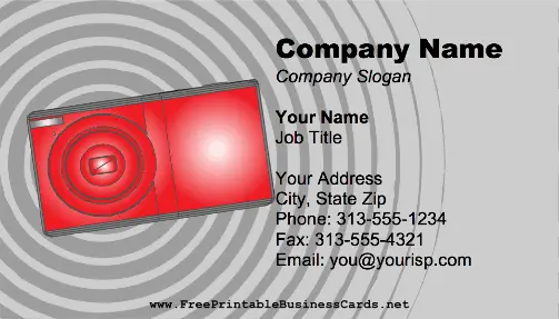 Photography Digital SLR business card