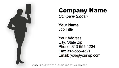Proofreader Gray business card
