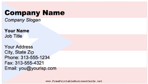 Puerto Rico business card