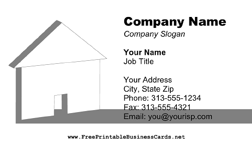 Real Estate Business business card