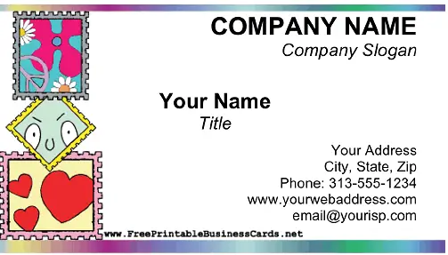 Scrapbooking business card