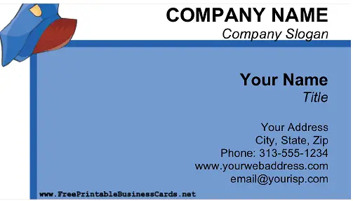 Security business card
