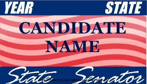 Senator Sign business card