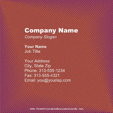 Stitched Texture business card