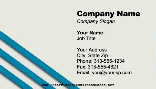 Stripes Corner business card
