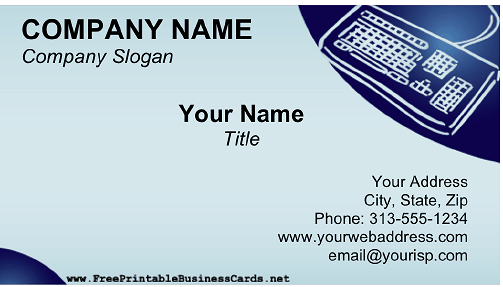 Transcription business card