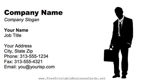 Unemployed business card