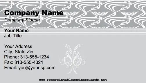 Victorian Vines business card