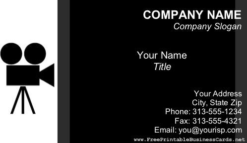 Video/Film business card