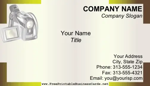 Video business card