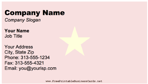 Vietnam business card