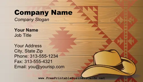Vintage business card