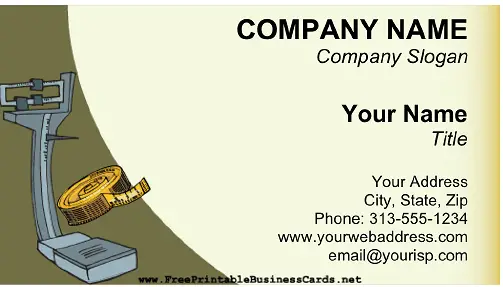 Weight Loss business card