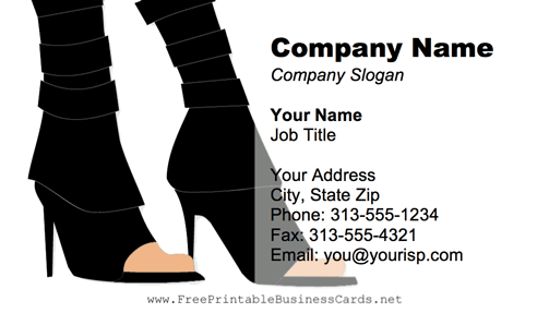 Women's Shoes business card