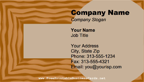 Wood Flooring business card