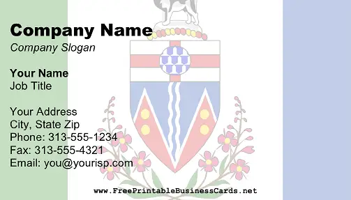 Yukon Flag business card