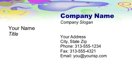 Abstract #2 business card