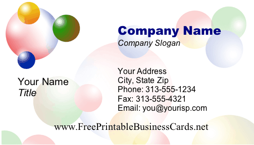 Abstract #3 business card