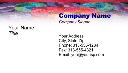 Abstract #6 business card
