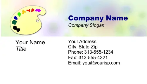 Art business card