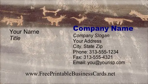 Cave Painting business card