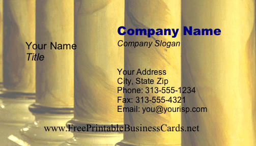 Columns business card