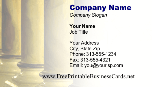 Columns #2 business card