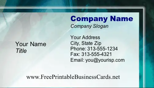 Technology #1 business card