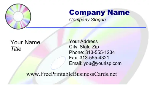 Technology #5 business card